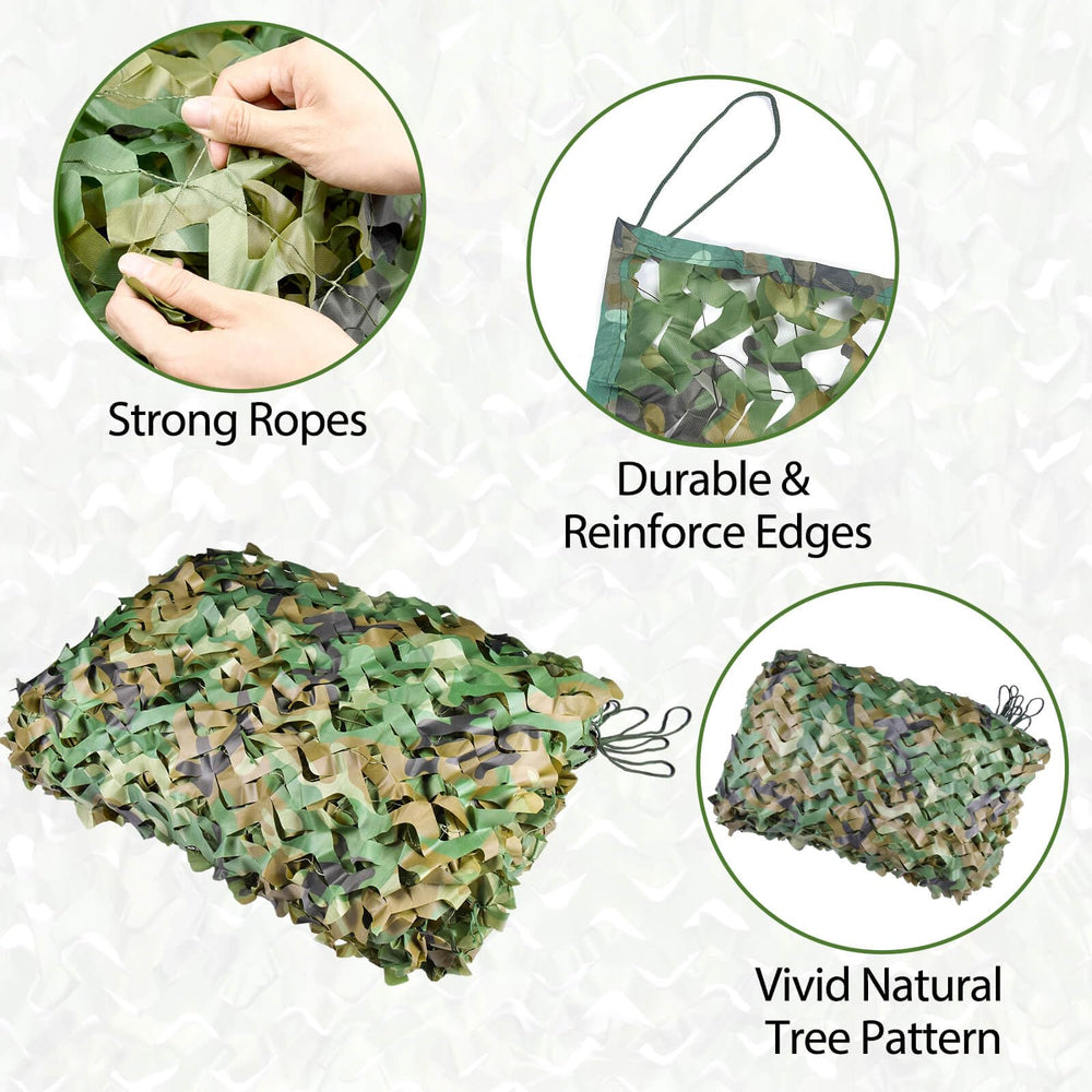 FullLit camo netting mesh backing supports concealment in natural settings.