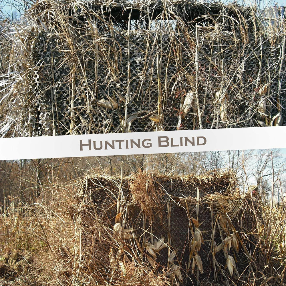 FullLit camo netting features mesh backing for depth and realism.
