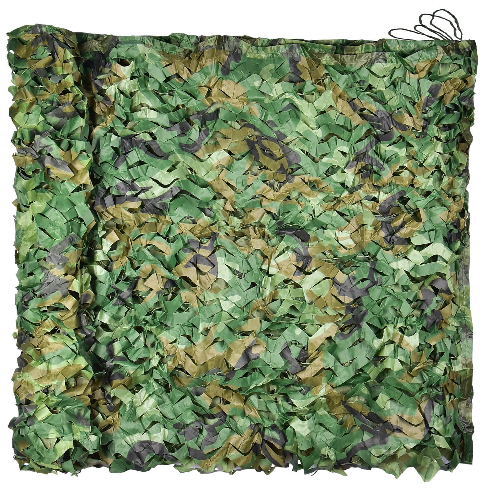FullLit camo netting party decor backdrop doubles as outdoor cover for quick transformation.