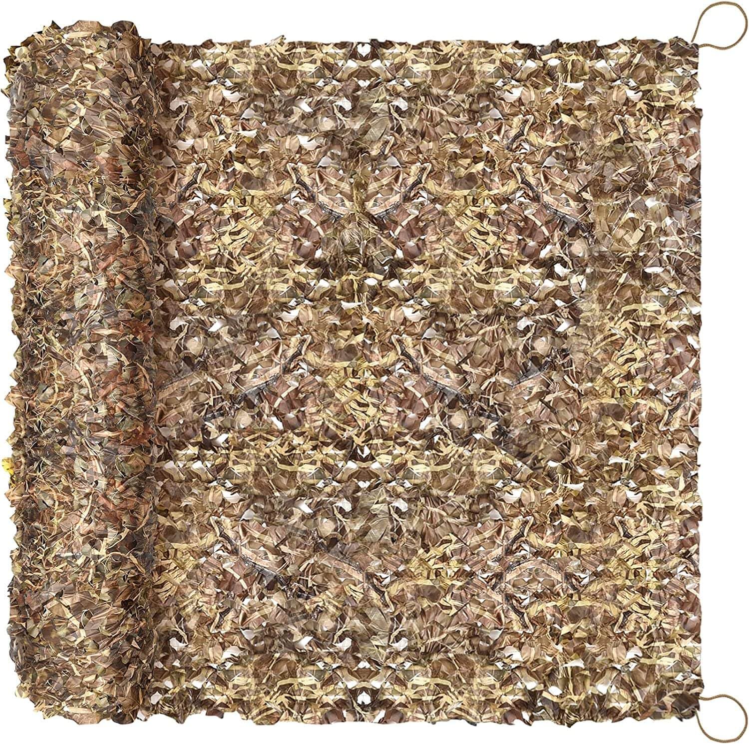 FullLit camo netting close-up shows reinforced edges for durable concealment.