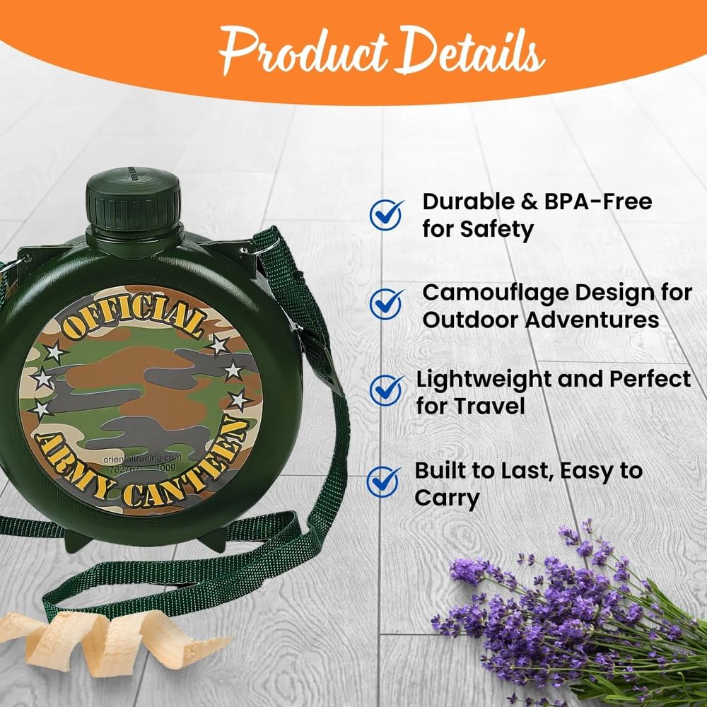 Fun Express canteen with secure screw-on cap for easy refills on hikes