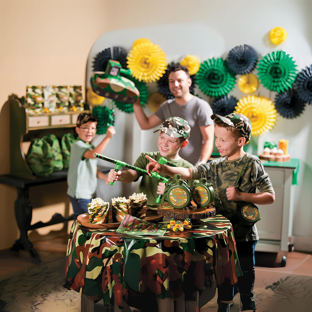 Fun Express olive green camo canteen ideal for school trips