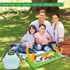 Fun Express inflatable cooler shows drinks ready for a sports gathering