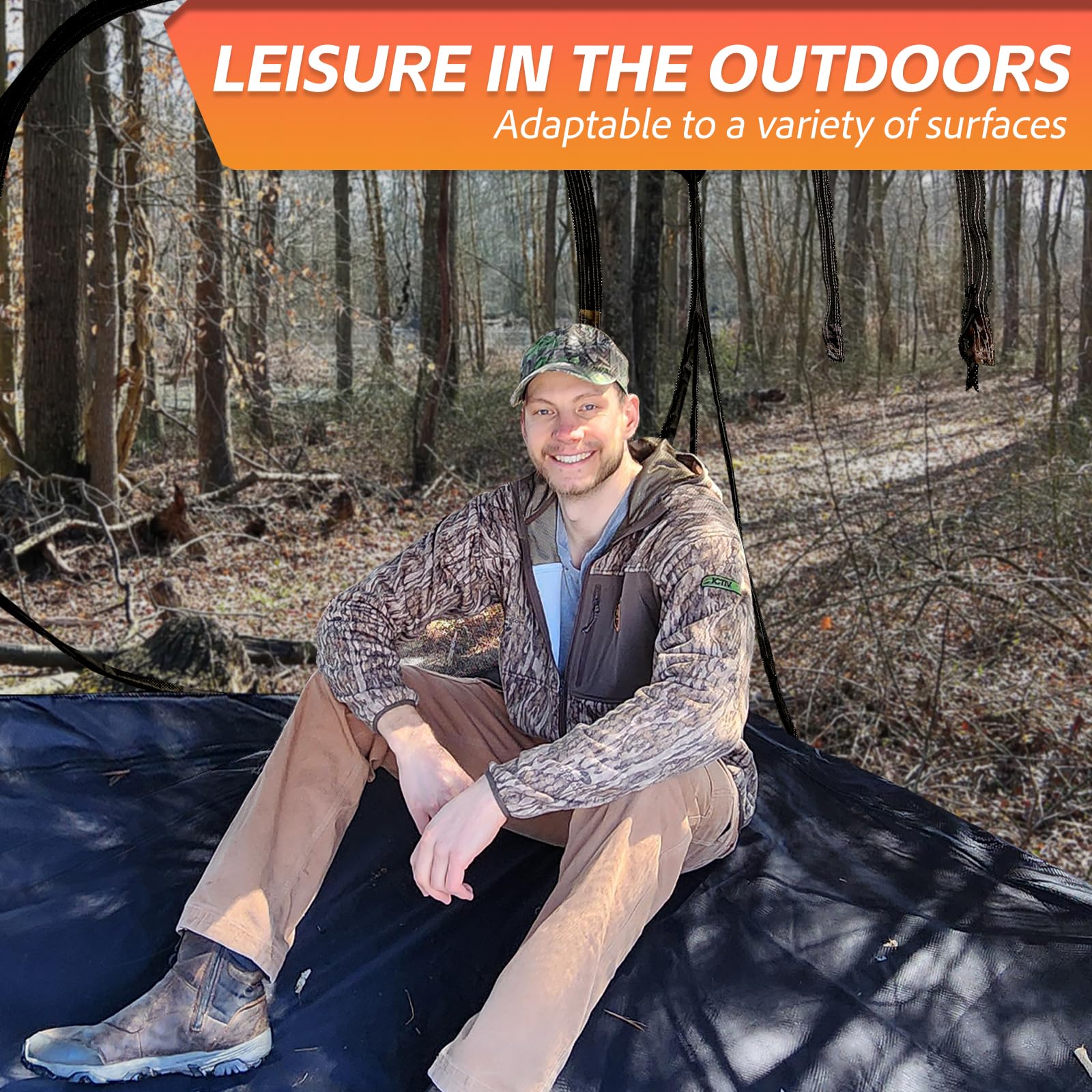 FUNHORUN camouflage pattern helps natural integration with deer and turkey habitats.