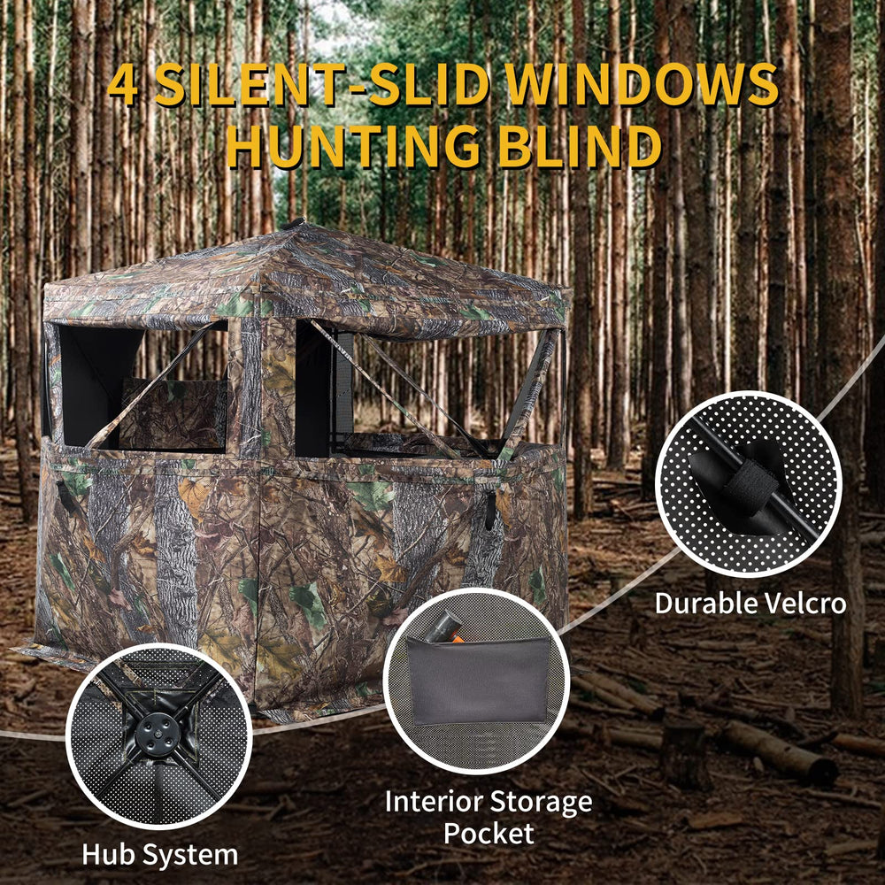 FUNHORUN hunting blind pop-up setup for fast, hassle-free deployment.