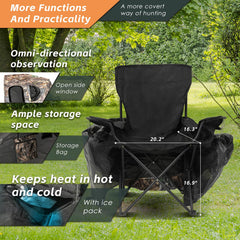 FUNHORUN see-through-panel-view enables discreet wildlife observation during hunts