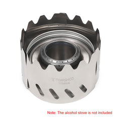 Funien compact titanium windscreen shown for easy pack and trail use.