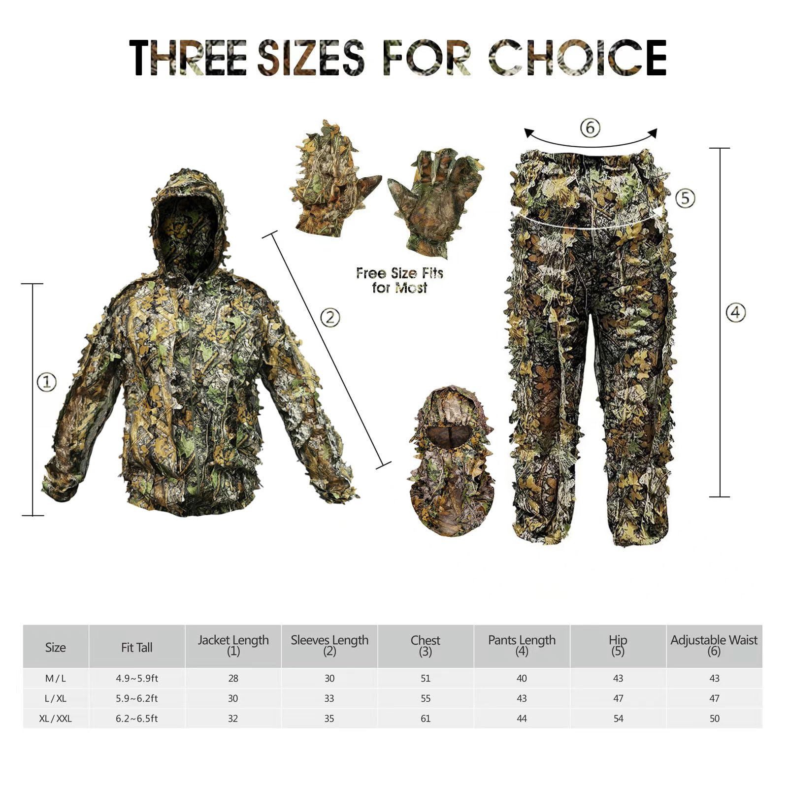 Funkoiteer ghillie suit adjustable waist provides versatile fit for different wearers.