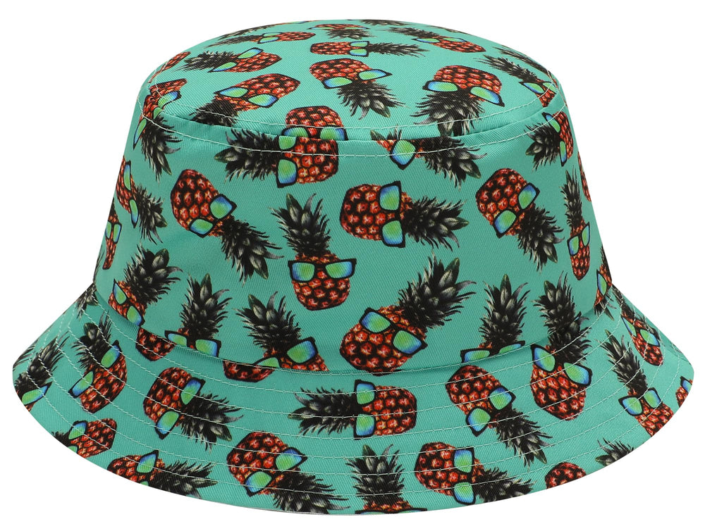 Funny patterned bucket hat for casual outdoor wear