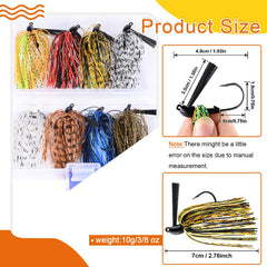 Funnytek silicone skirt multicolor mimics natural movement for lifelike action.