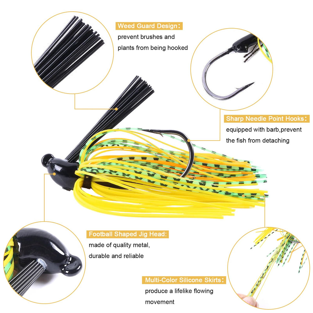Funnytek needle-point hooks keep bait secure during aggressive strikes.