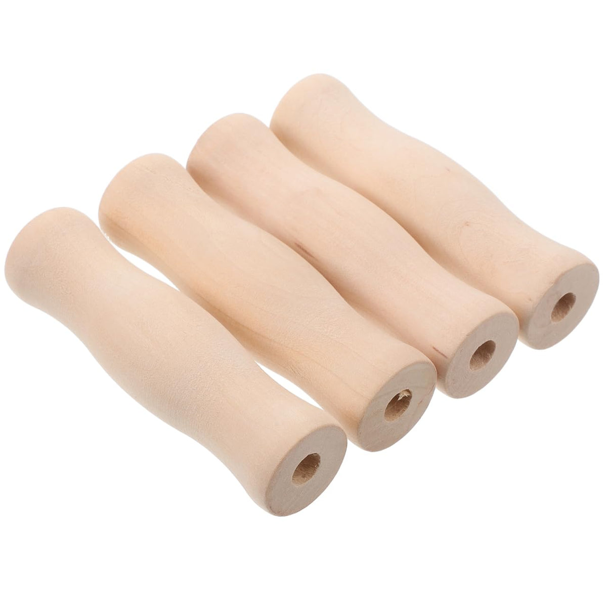 FUNOMOCYA BBQ utensils with a single-hole handle for easy hanging during camping.