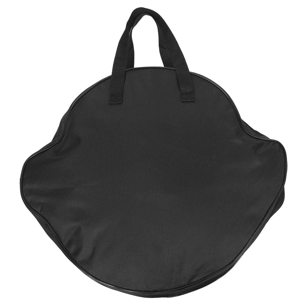 FUNOMOCYA cast iron skillet bag top view keeps cookware organized on outdoor trips.