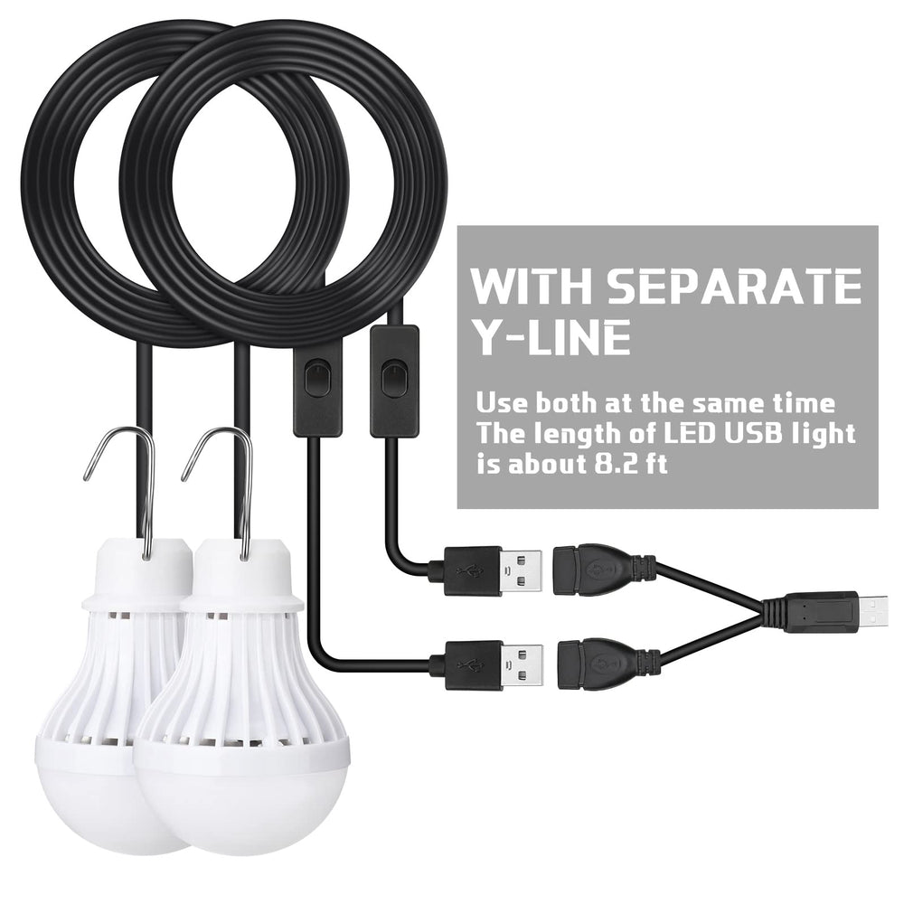 Funtery hanging camping light tent setup with easy overhead illumination.