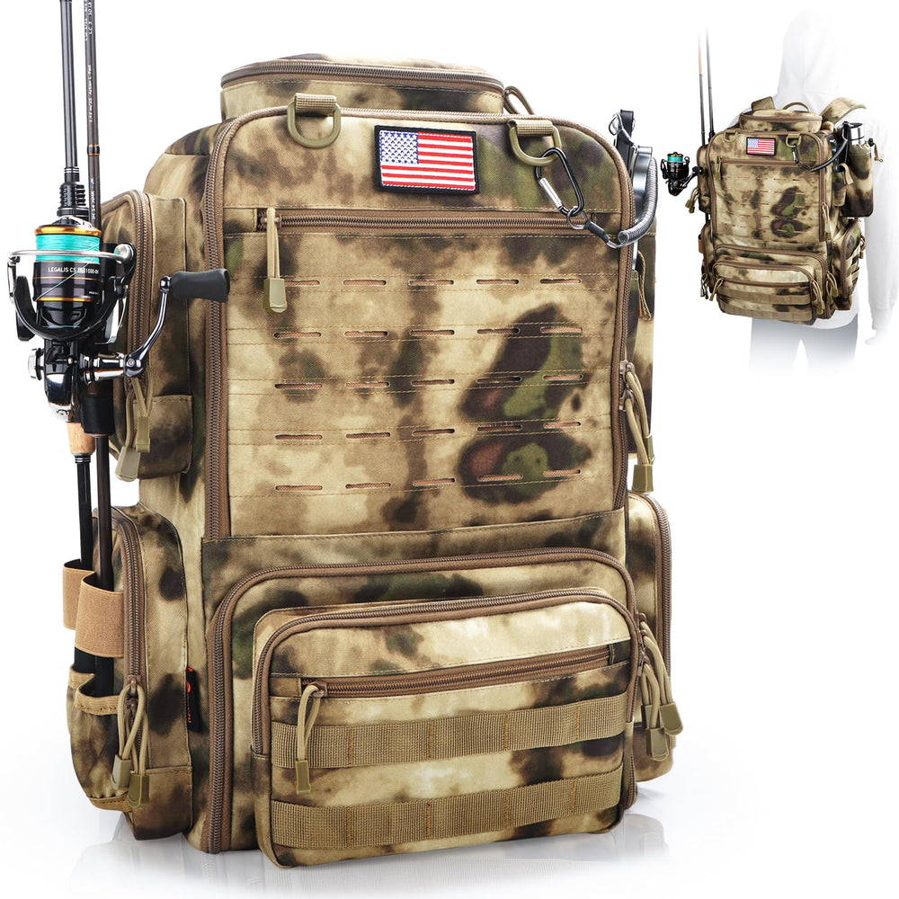 FunVZU Fishing Backpack main compartment keeps gear organized for easy access on long days.