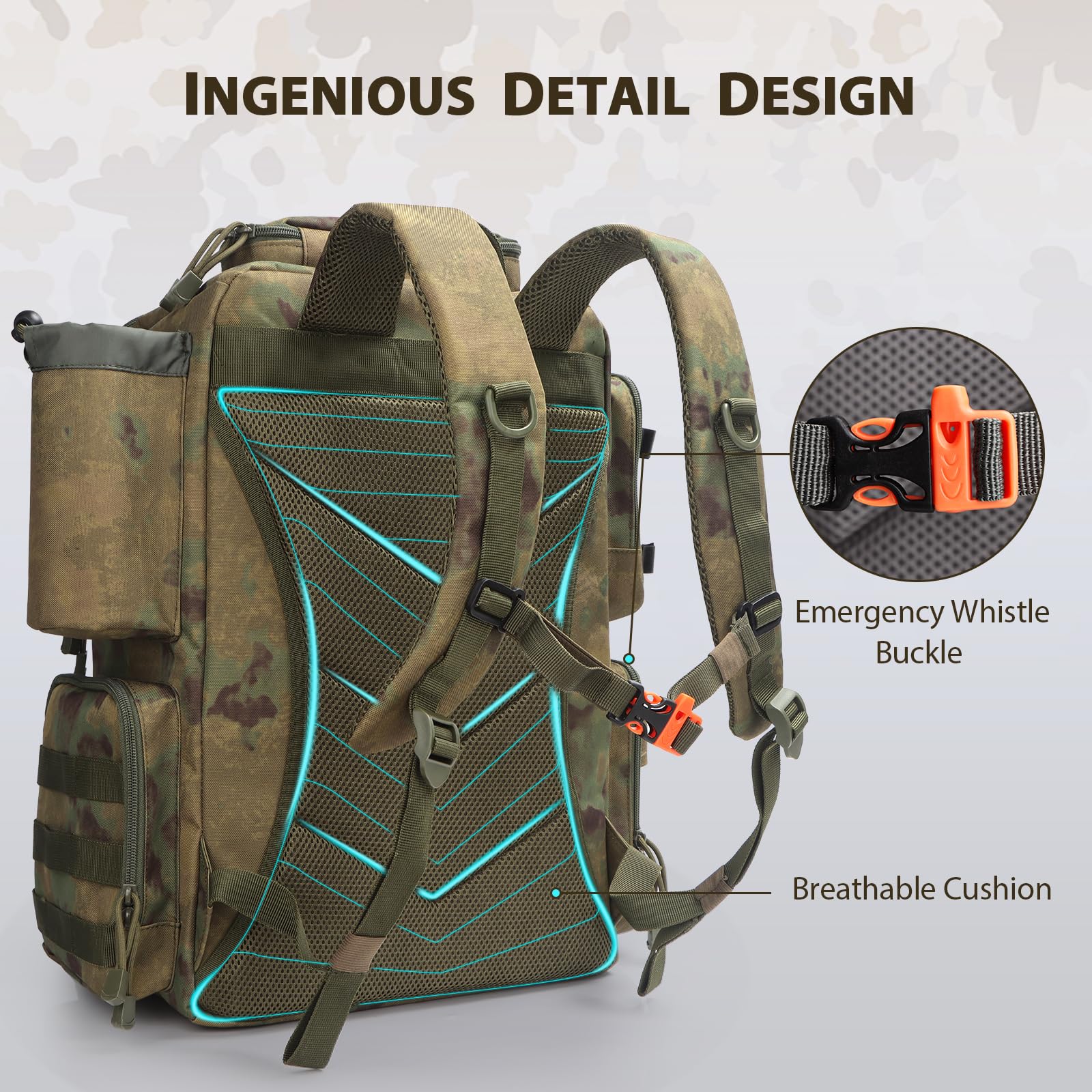 FunVZU interior compartments optimize space for tackle boxes and reels.