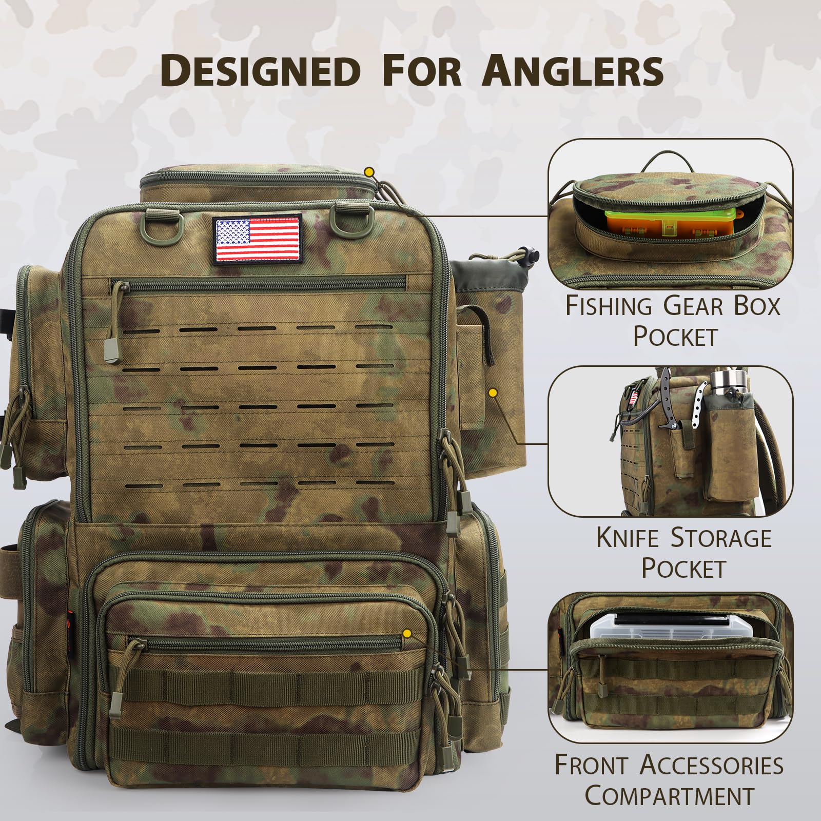 FunVZU water resistant design protects gear in wet conditions.