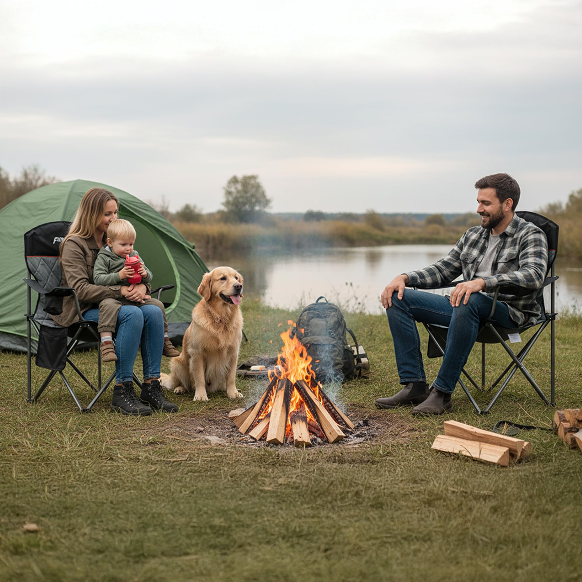 Funyakit camping chair Oxford carry bag for easy transport and storage.