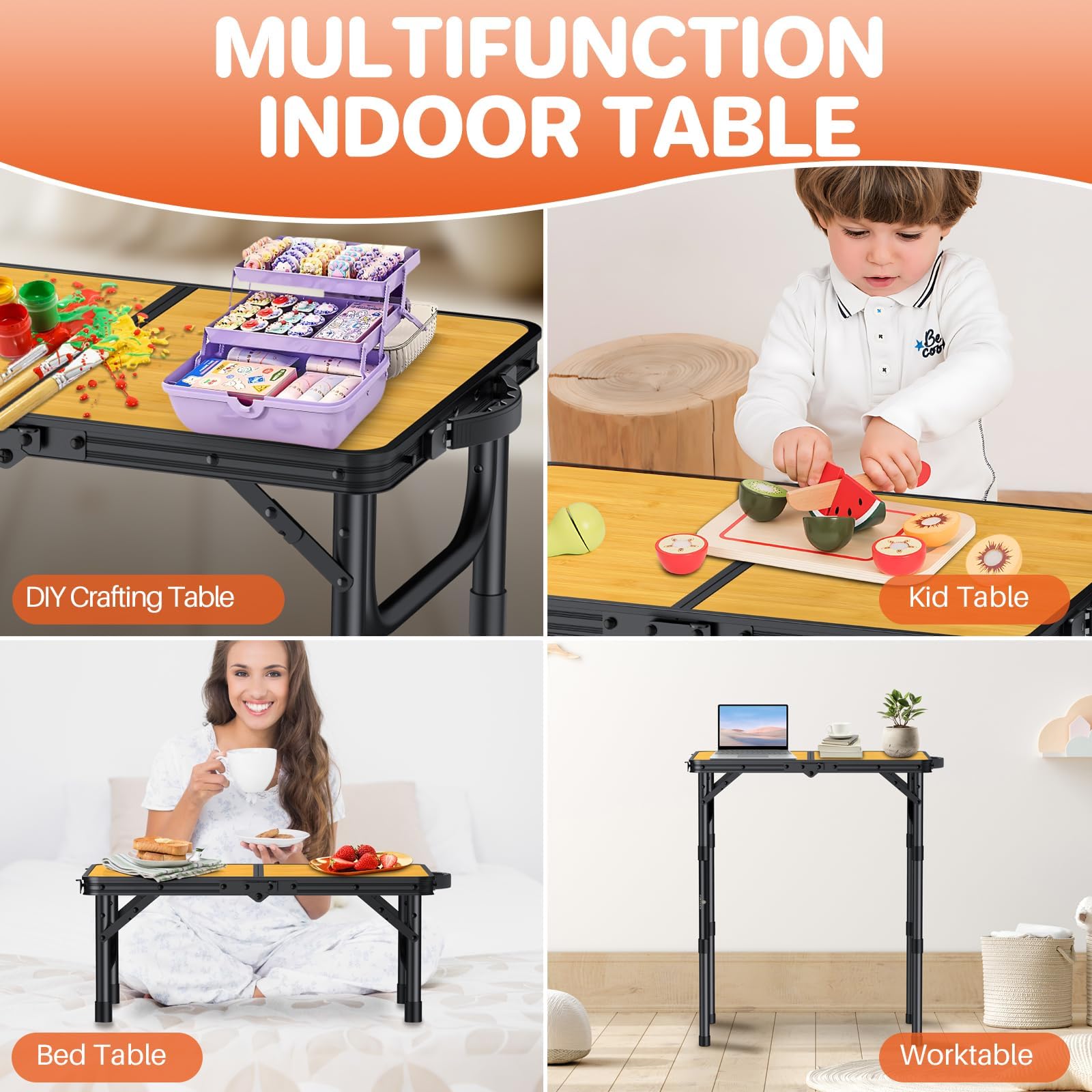 FUNYKICH 70cm height supports standing tasks or snack stations outdoors.