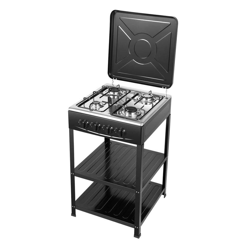 FUODIHEE 4-burner stove top view for efficient outdoor meals