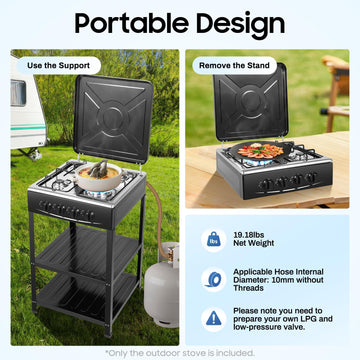 FUODIHEE detachable legs enhance portability for travel