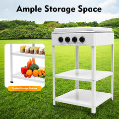 FUODIHEE double storage shelves optimizing camp organization