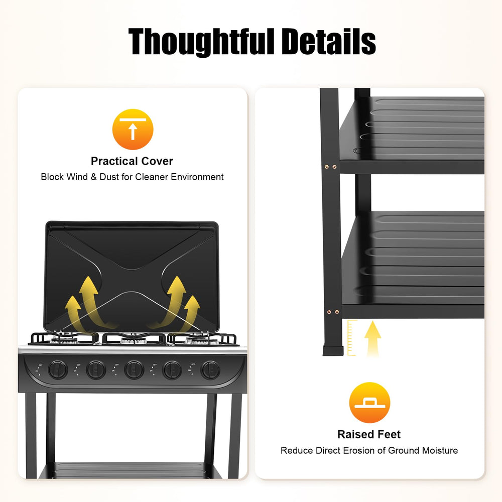 FUODIHEE packaging contents include stove and accessories for quick setup