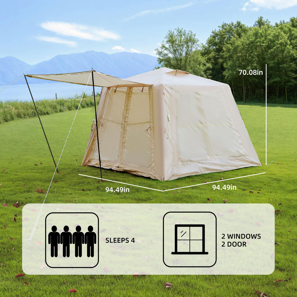 FUQIAOTEC four-sided design provides stability and airflow.