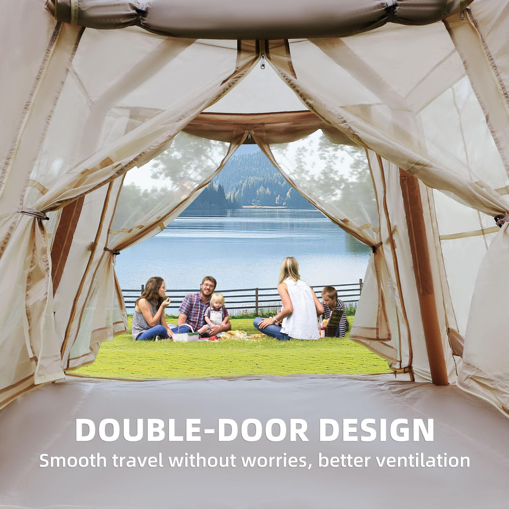 FUQIAOTEC zippered doors offer easy access and insect protection.