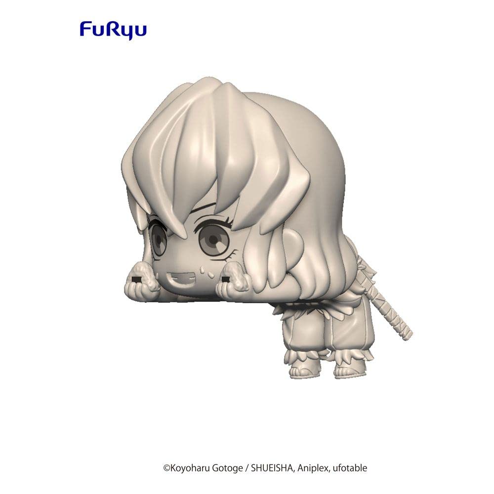 Furyu Hashibira Inosuke 10 cm figure, side view for dynamic diorama setups.