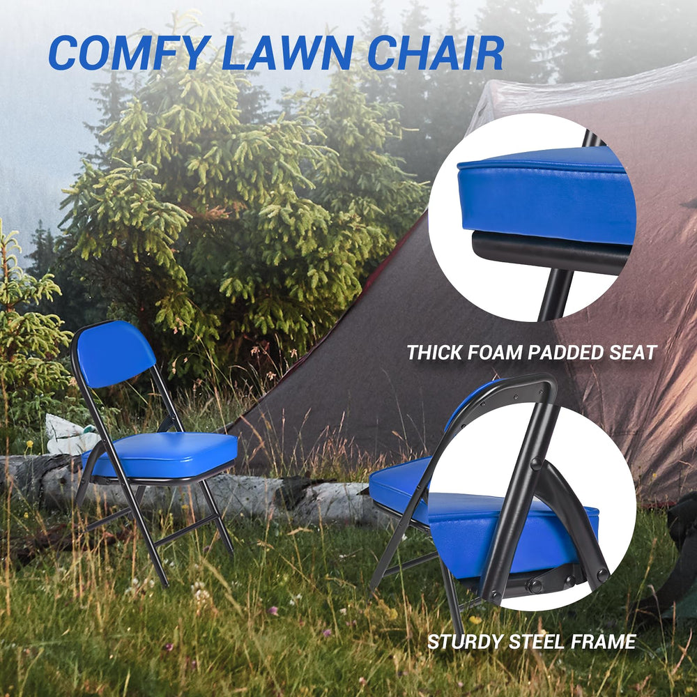 Fusehome blue chair at the beach offering portable seating