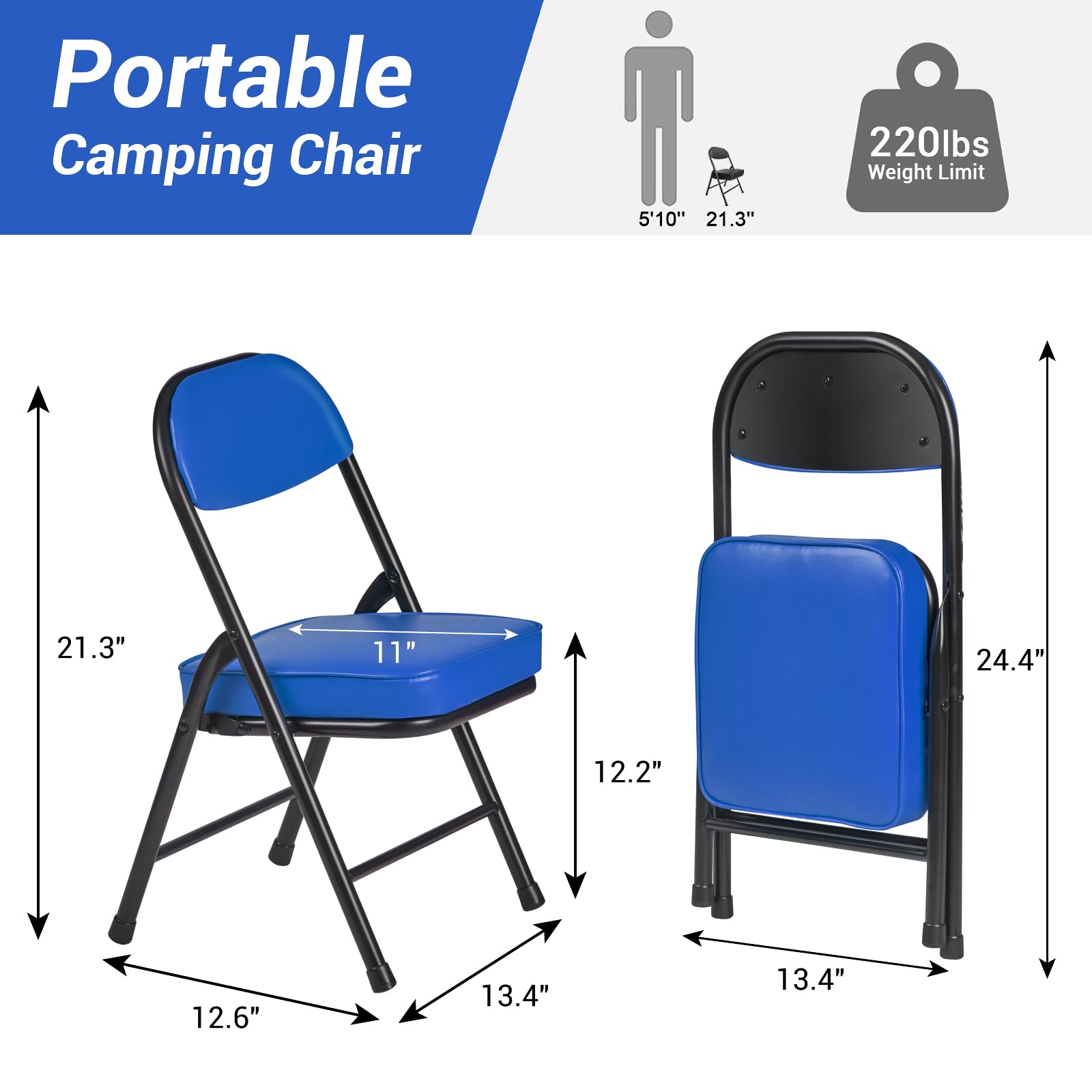 Fusehome chair metal Y-frame and riveted legs ensure stability