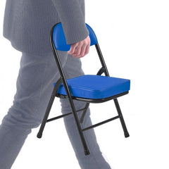 Fusehome mini padded folding chair unfolds quickly for durable outdoor seating