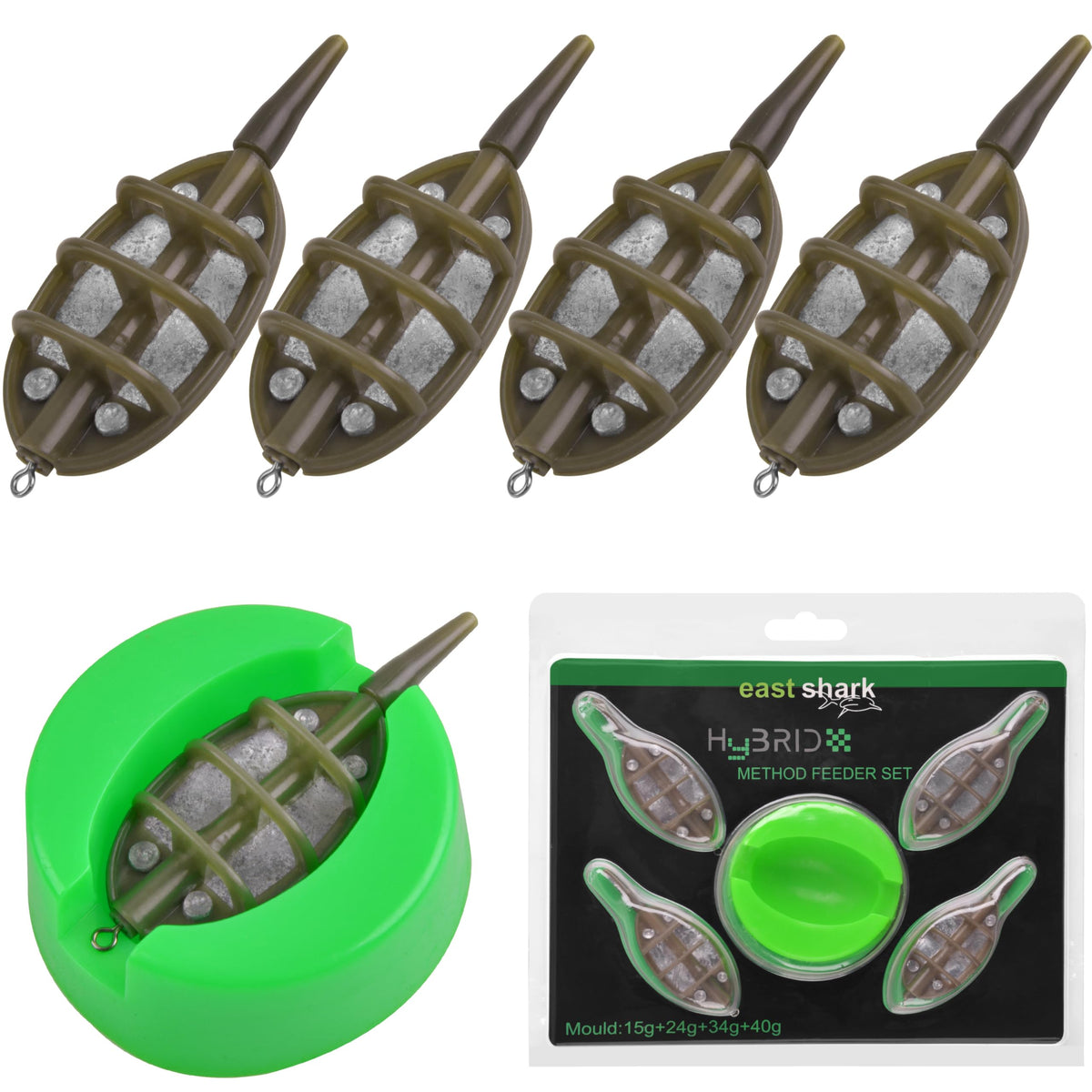 Inline method feeder 15g weight for carp fishing