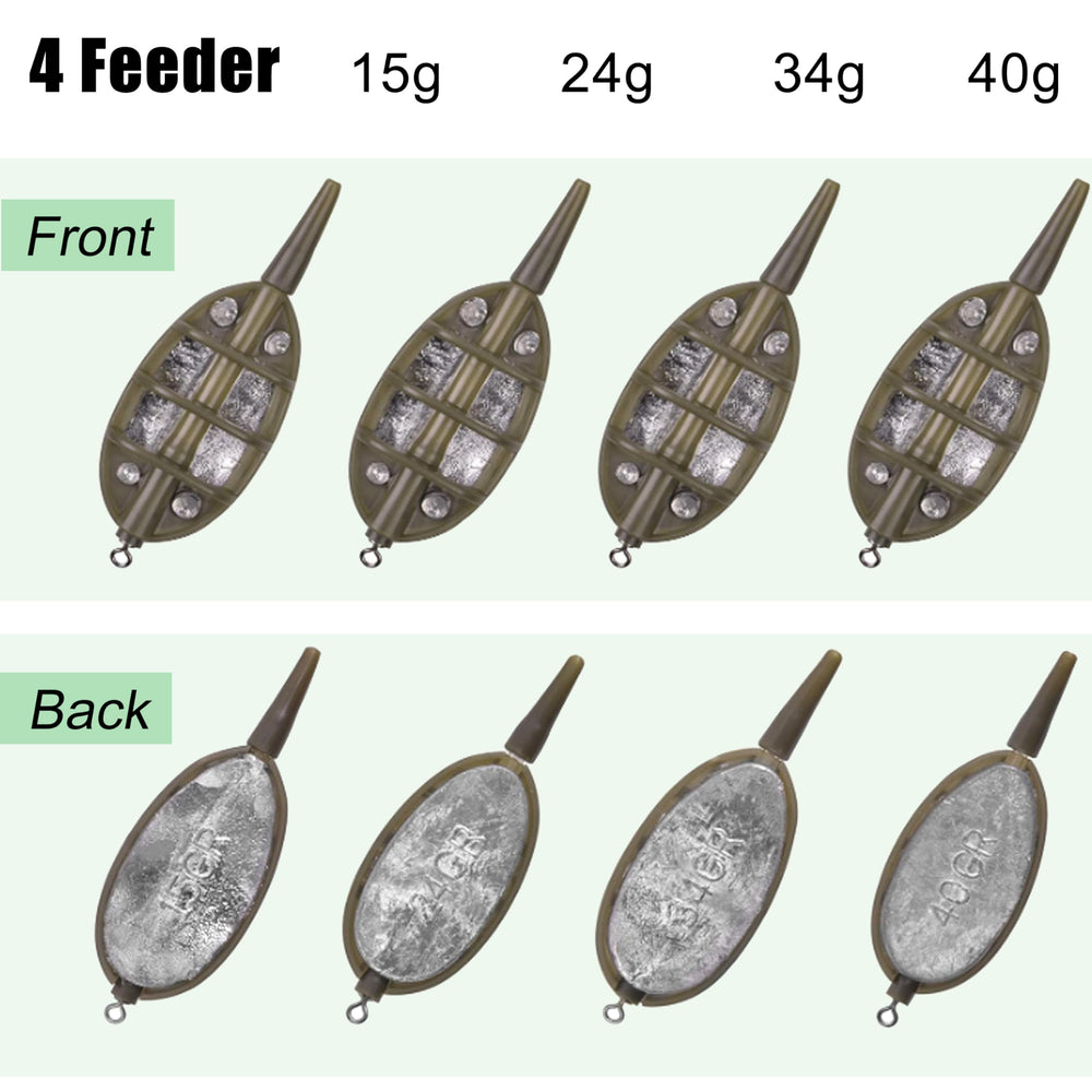 Inline method feeder 24g weight for carp fishing