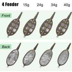 Inline method feeder 24g weight for carp fishing