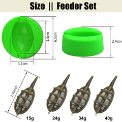 Inline method feeder 34g weight for carp fishing