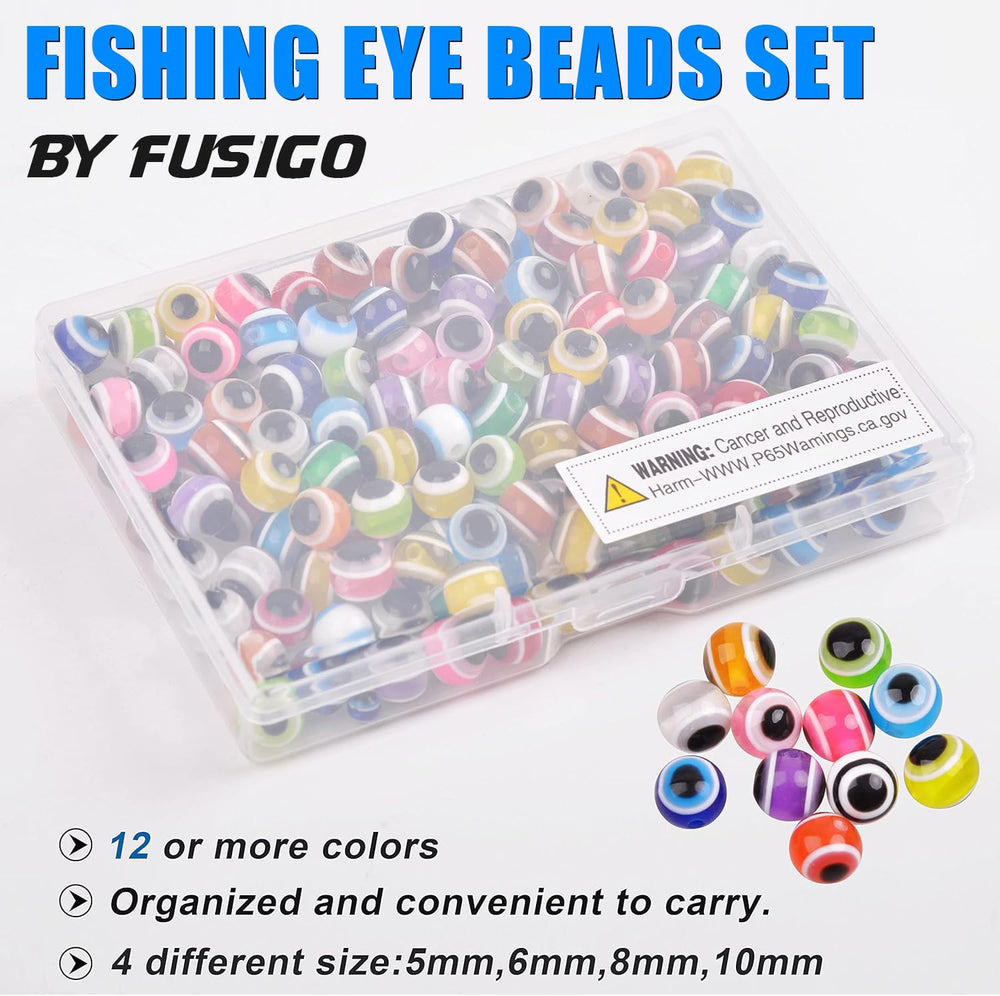 Fishing line threaded through bead hole to protect line