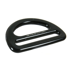 Fusion Bretta aluminum slotted D-ring secures 3-1-4 webbing for reliable attachment.