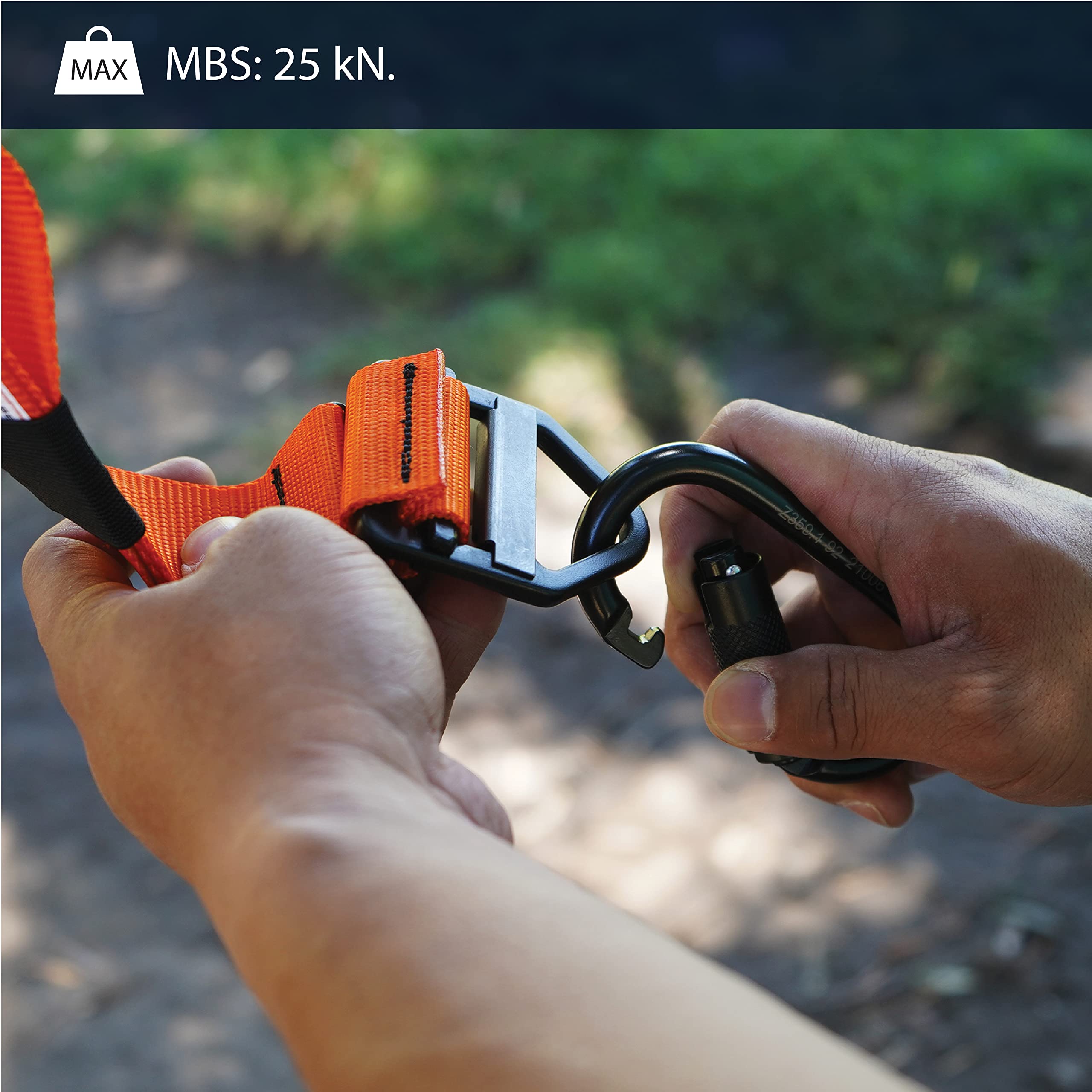 Rappelling scenario using Fusion Climb carabiner for secure descents