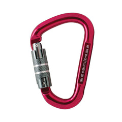 Fusion Climb Eureka locking carabiner with wide opening for multipitch setups.