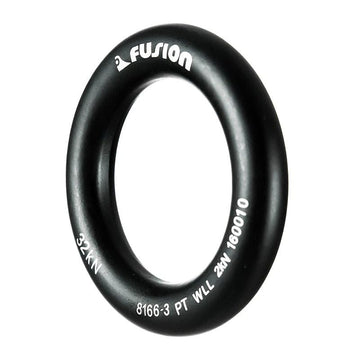 Fusion Climb forged steel ring outer diameter 2.6in for sturdy rigging setups.