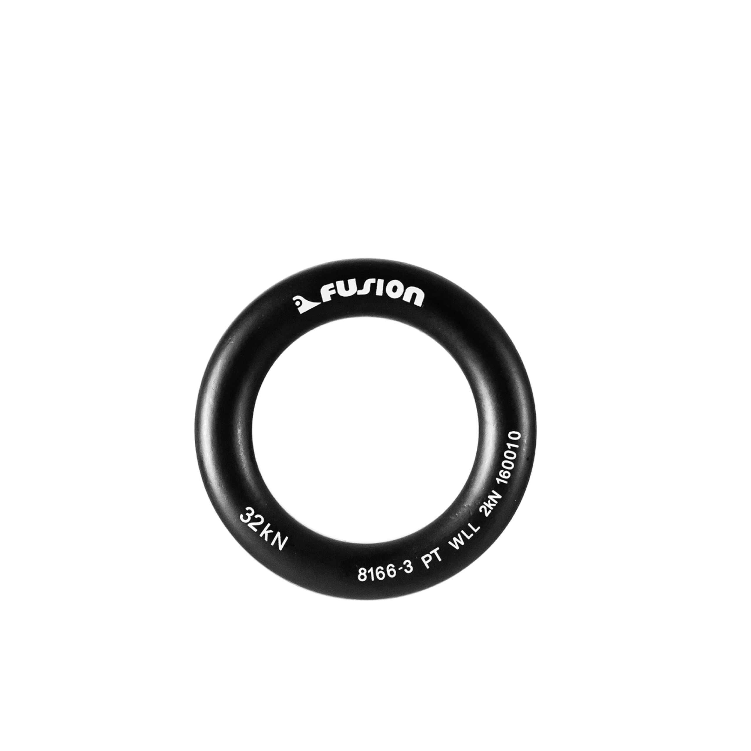 Fusion Climb forged steel ring smooth polished finish reduces wear on gear.