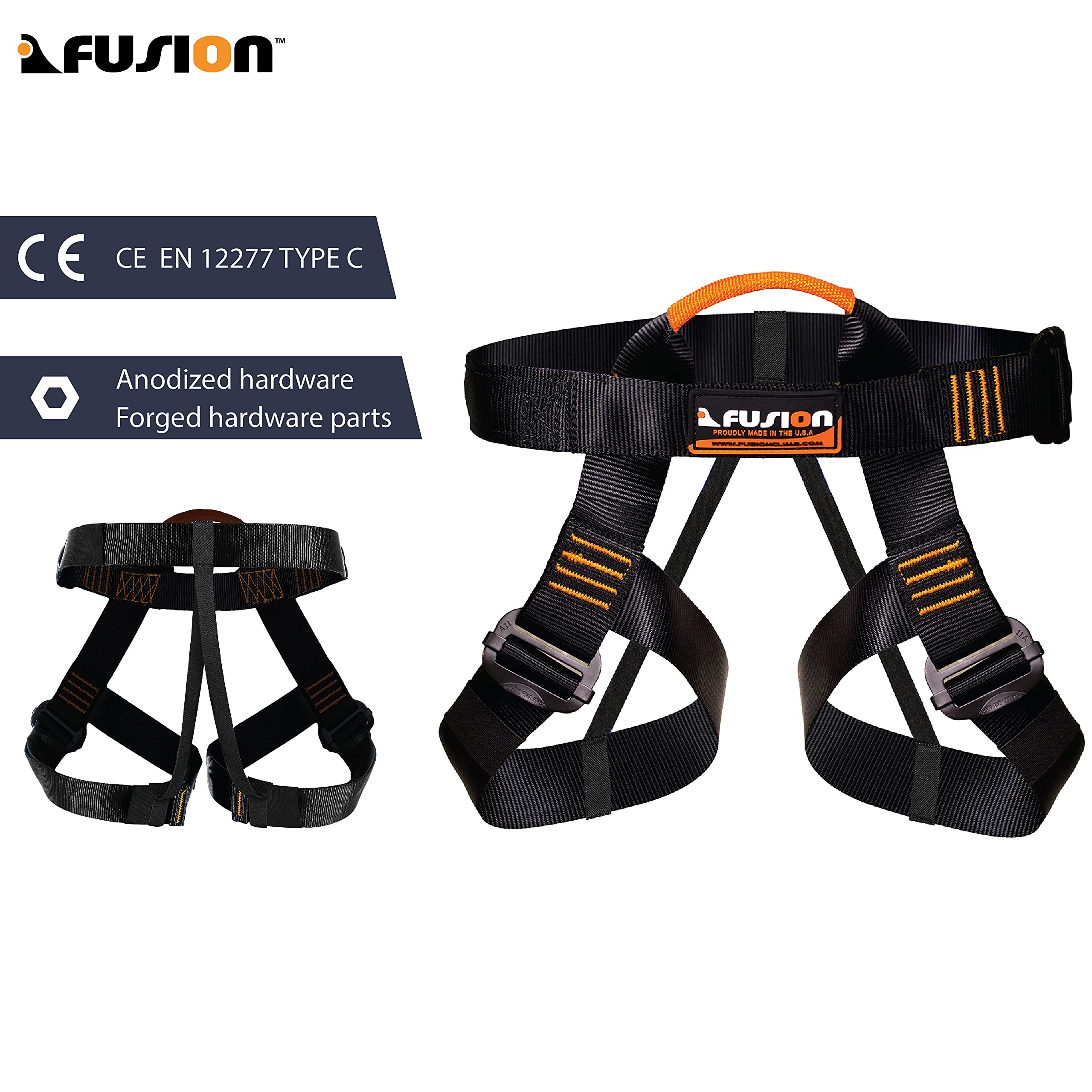 Fusion Climb 5,000 lb rated webbing for heavy-duty safety