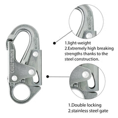 Fusion Climb Maxi-2 mounted on a lanyard showing 25KN payload strength.
