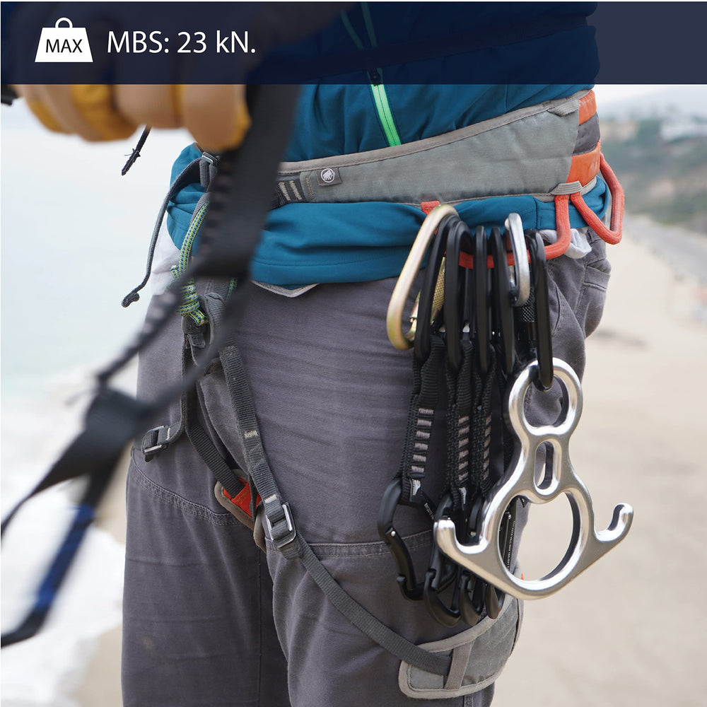 Fusion Climb non-locking gate speeds clip-in during quick ascents.