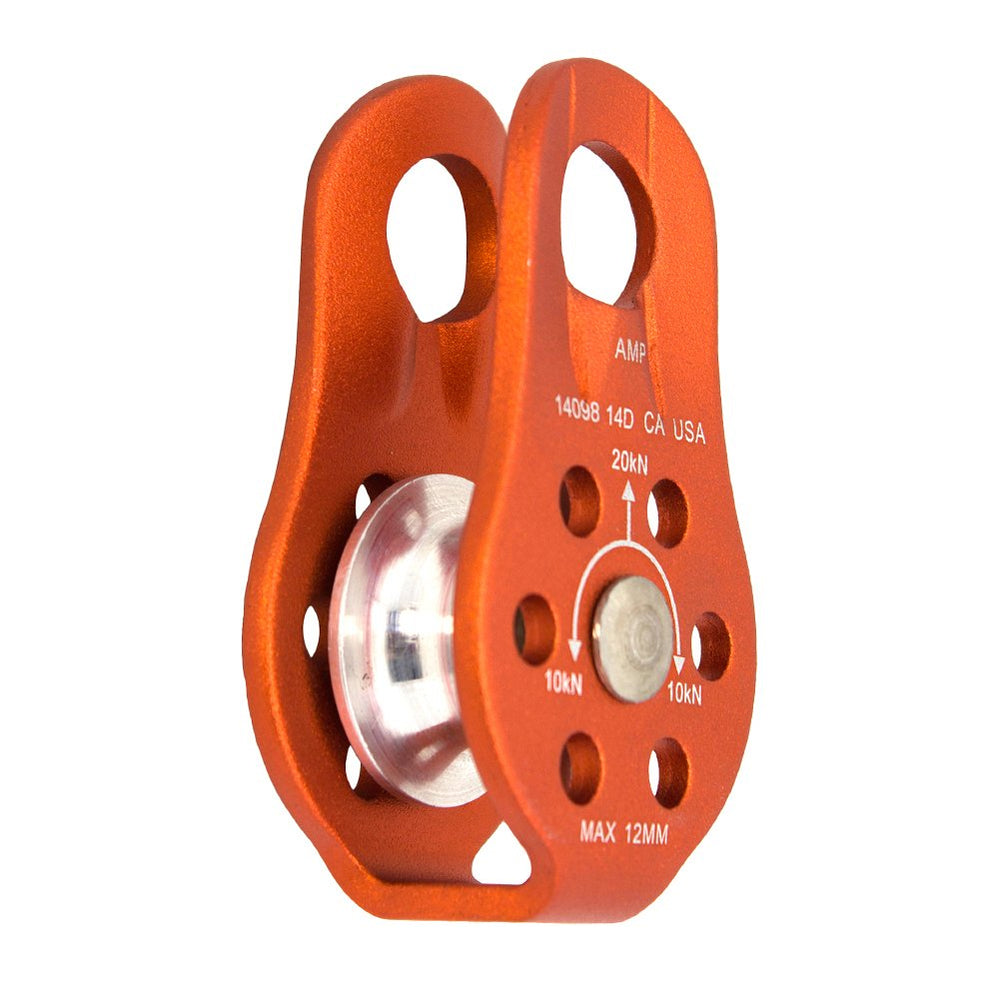 Fusion Climb Nuro Pulley snag-free rounded edges for smooth operation.
