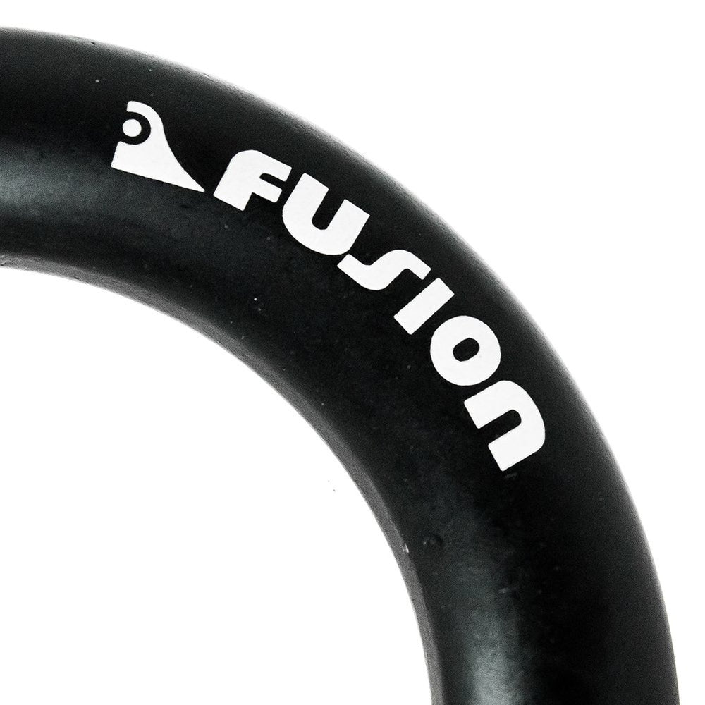 Fusion Climb orange-black O-ring ready for climbing rigging tasks