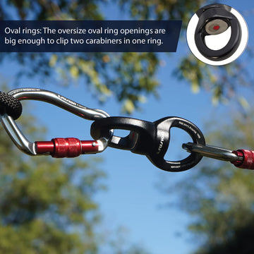 Fusion Climb sealed ball bearing enables frictionless rotation during use.