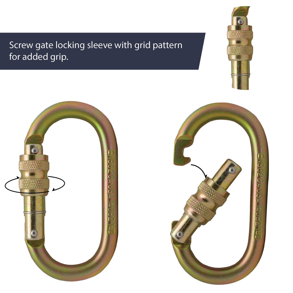 Fusion Climb Ovatti carabiner ready for rock climbing setup and clipping.